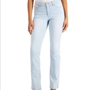 Style & Co Straight Leg Baby Blue Jeans 10